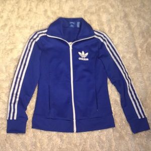 RARE vintage adidas blue jacket